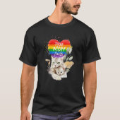 T-shirt Fierté LGBT Mama Chat Et Kitten Libre Maman Hugs M (Devant)