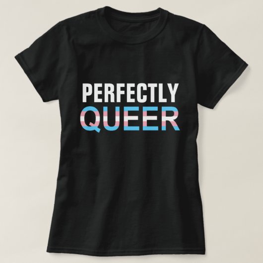T-shirt Fierté LGBT Parfaitement Queer (Transgenre) (Design devant)