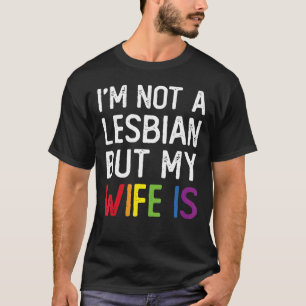 T-shirt Fierté LGBT Trans Je ne suis pas une lesbienne mai