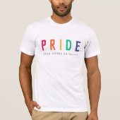 T-shirt fierté | LGBTQ Gay Rainbow moderne (Devant)