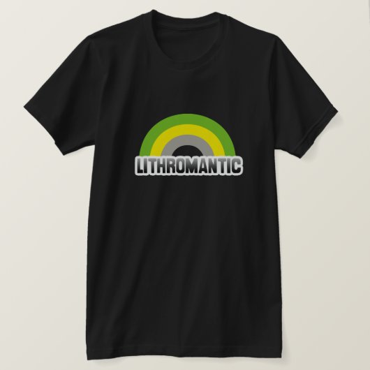 T-shirt Fierté lithromantique (Design devant)
