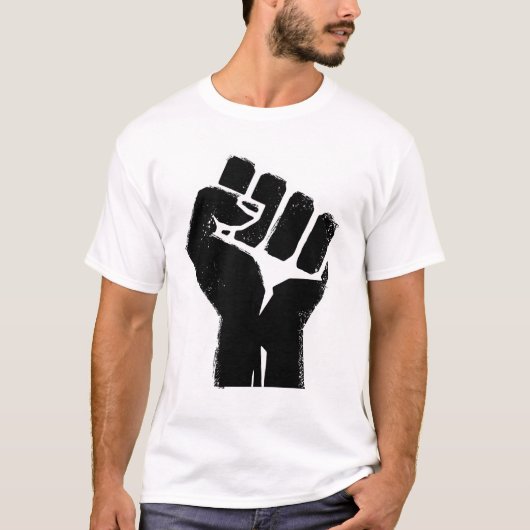 T-shirt Fierté noire de résistance (Devant)