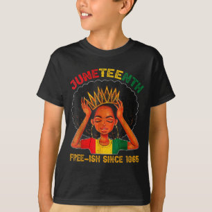 T-shirt Fierté noire Juneteenth libre-ish depuis 1865