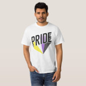 T-shirt Fierté non binaire éclatée (Devant entier)