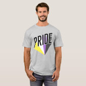 T-shirt Fierté non binaire éclatée (Devant entier)