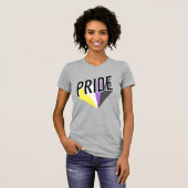 T-shirt Fierté non binaire éclatée (Devant entier)