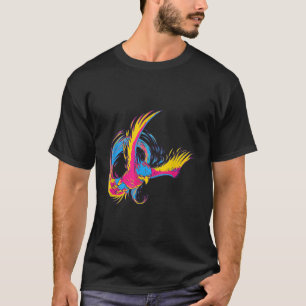 T-shirt Fierté Pansexuelle Phoenix Design Couleurs De PANS