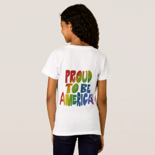 T-Shirt Fierté patriotique aux couleurs vives