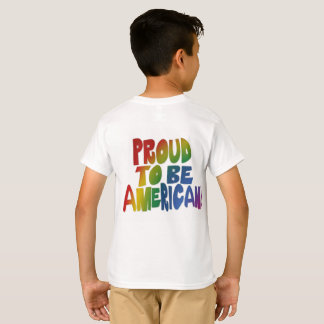 T-shirt Fierté patriotique aux couleurs vives