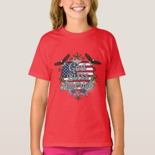 T-shirt Fierté patriotique – Dieu bénisse l'Amérique conce