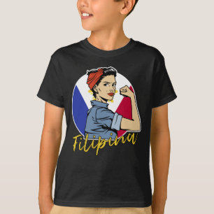 T-shirt Fierté Philippine Pinay Femme Girfriend Philippin