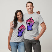 T-Shirt Fierté Poing Bisexuel (Unisexe)