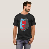 T-shirt Fierté polyamoire (Devant entier)
