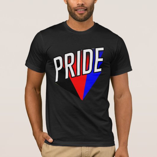 T-shirt Fierté polyamoureuse (Devant)