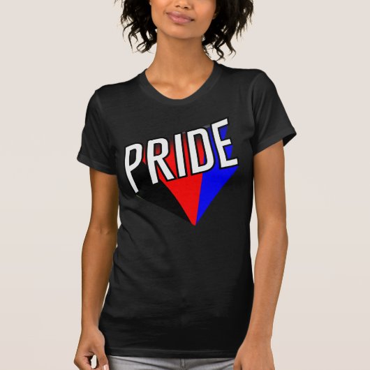 T-shirt Fierté polyamoureuse (Devant)