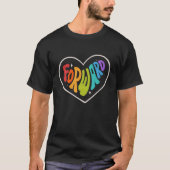 T-shirt Fierté Proward Heart Rainbow Graphisme LGBTQ Equal (Devant)