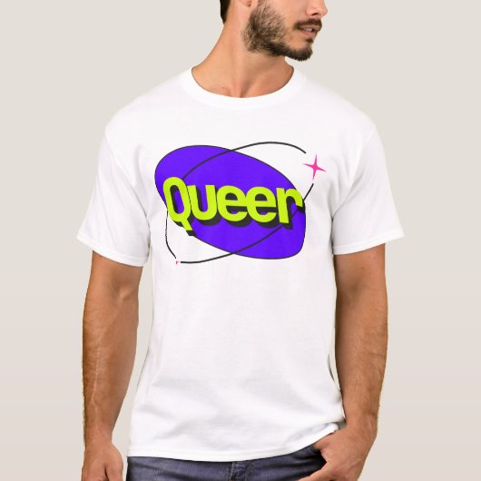 T-shirt Fierté queer Y2K (Devant)
