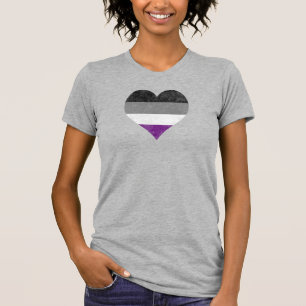 T-shirt Fierté sexuelle Coeur arc-en-ciel [ As   Demi   G