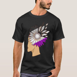T-shirt Fierté sexuelle Fille de tournesol Drapeau sexuel 