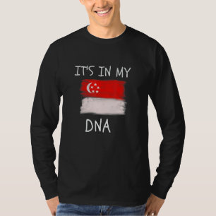 T-shirt Fierté singapourienne La fierté est dans mon ADN S