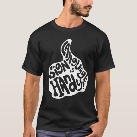 T-shirt Fierté sourde Langue des signes ASL Expert Fluent (Devant)