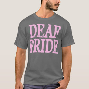 T-shirt Fierté sourde rose
