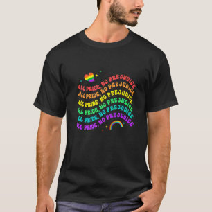 T-shirt Fierté Toute Fierté Aucun Préjudice Retro