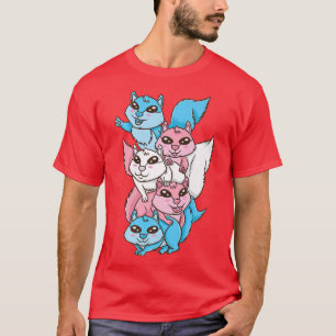 T-shirt Fierté transgenre d'écureuil transgenre LGBT Pile 