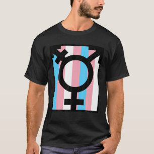 T-shirt Fierté Transgenre " Symbole et drapeau " Vêtements