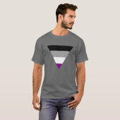 T-Shirt Fierté Triangle Asexué (Devant entier)