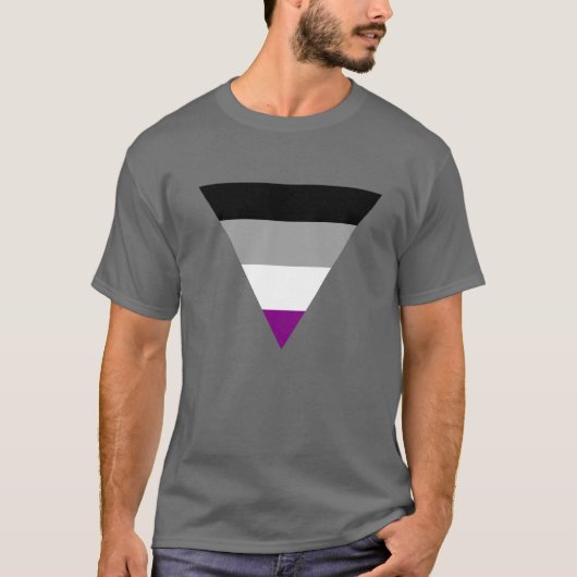 T-Shirt Fierté Triangle Asexué (Devant)
