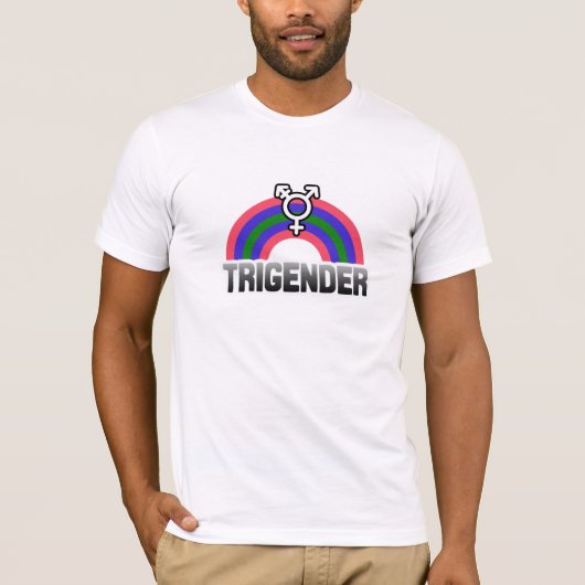 T-shirt Fierté trigender (Devant)