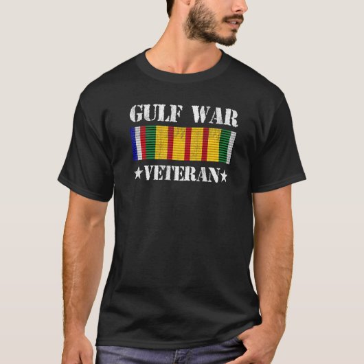 T-shirt Fierté vétéran de la guerre du Golfe Ruban du Serv (Devant)