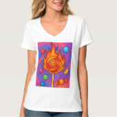 T-shirt Fiery Lollipop (Devant)