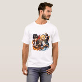 T-shirt Fiery Wave Duo Skate Adventure (Devant entier)