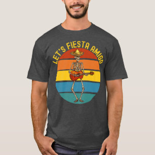T-shirt Fiesta Amigo Cinco de Mayo Skeleton Sombrero