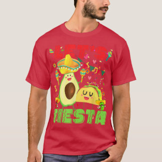 T-shirt Fiesta Avocado Et Tacos Cinco De Mayo Mexic