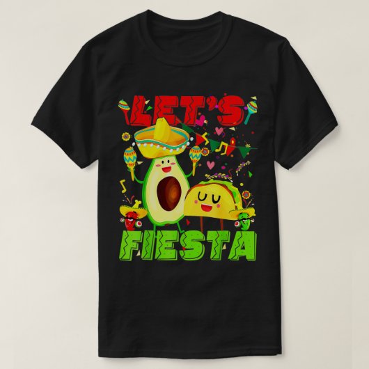 T-shirt Fiesta Avocado Et Tacos Cinco De Mayo Mexican Park (Design devant)