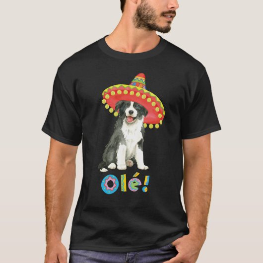 T-shirt Fiesta Border Collie (Devant)
