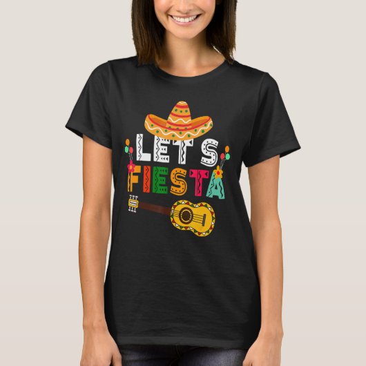 T-shirt Fiesta Cinco De Mayo Parti Mexicain (Devant)
