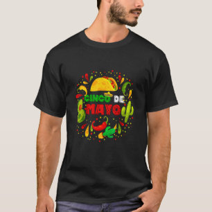 T-shirt Fiesta Cinco De Mayo Party Mexicaine Hommes Femmes