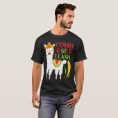 T-shirt Fiesta Como Te Llamas Cinco De Mayo Como Se (Devant entier)