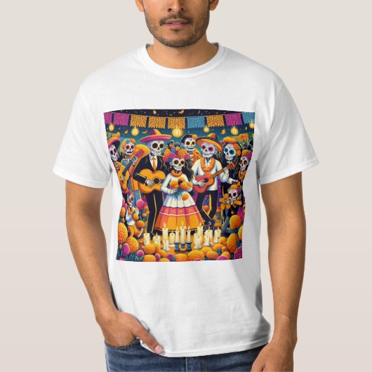 T-shirt Fiesta de Halloween (Devant)