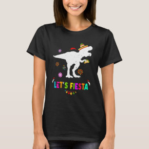 T-shirt Fiesta Dinosaur Rex Cinco De Mayo Pa Mexicaine