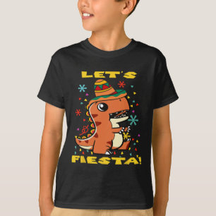 T-shirt Fiesta Dinosaure Mexicain Cinco De Mayo Toddle