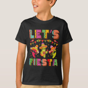 T-shirt Fiesta Mexico Fiesta Taco Guitare Cinco De Ma