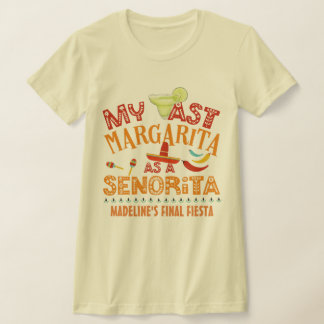 T-shirt Fiesta Personnalisée Ma Dernière Margarita Comme U