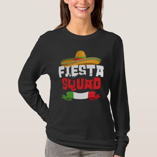T-shirt Fiesta Squad Cinco De Mayo Mexican Sombrero Match (Devant)