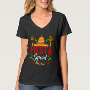 T-shirt Fiesta Squad Fiesta Vêtements de fête Boire Cultur