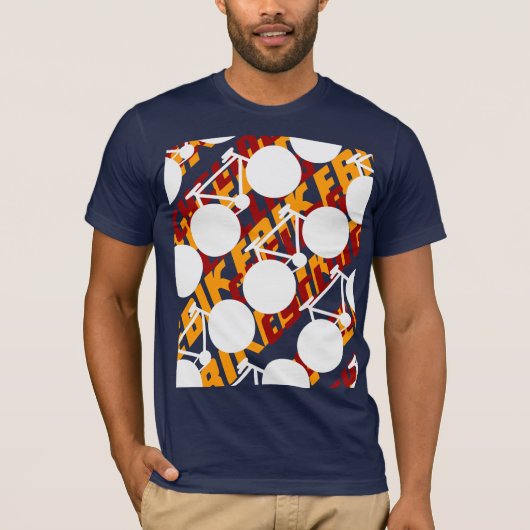 t-shirt ~ fietsontwerp (Voorkant)
